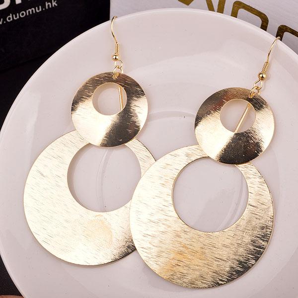 Versatile Women's Earrings Casual Multi-level Hollow Brushed Earrings Price