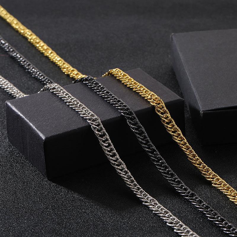 eaby jewelry fashion simple men's necklace personalized hip-hop necklace iron chain jewelry