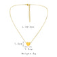 Niche light luxury titanium steel gold-plated glossy love pendant fashion simple all-match item heart-shaped necklace for women