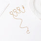 Fashionable multi-layer chain tassel ear clip personality long zircon earrings street style single ear bone clip for men and women