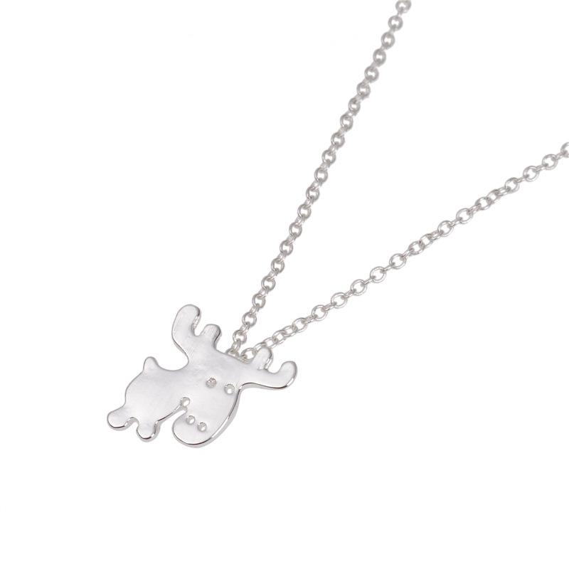 Wholesale Moose Pendant Necklace Fawn Delicate Clavicle Chain Necklace
