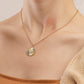 Explosive style retro multi-layer necklace micro-inlaid diamond peach heart necklace hip-hop clavicle chain necklace female