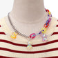 Personalized color smiley bear necklace for men and women fashion hip-hop couple pendant retro jewelry necklace