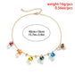 Sweet and simple colorful small mushroom pendant necklace female trendy hip-hop metal thin chain necklace