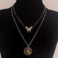 Jewelry ins colorful sun flower butterfly pendant necklace female does not fade