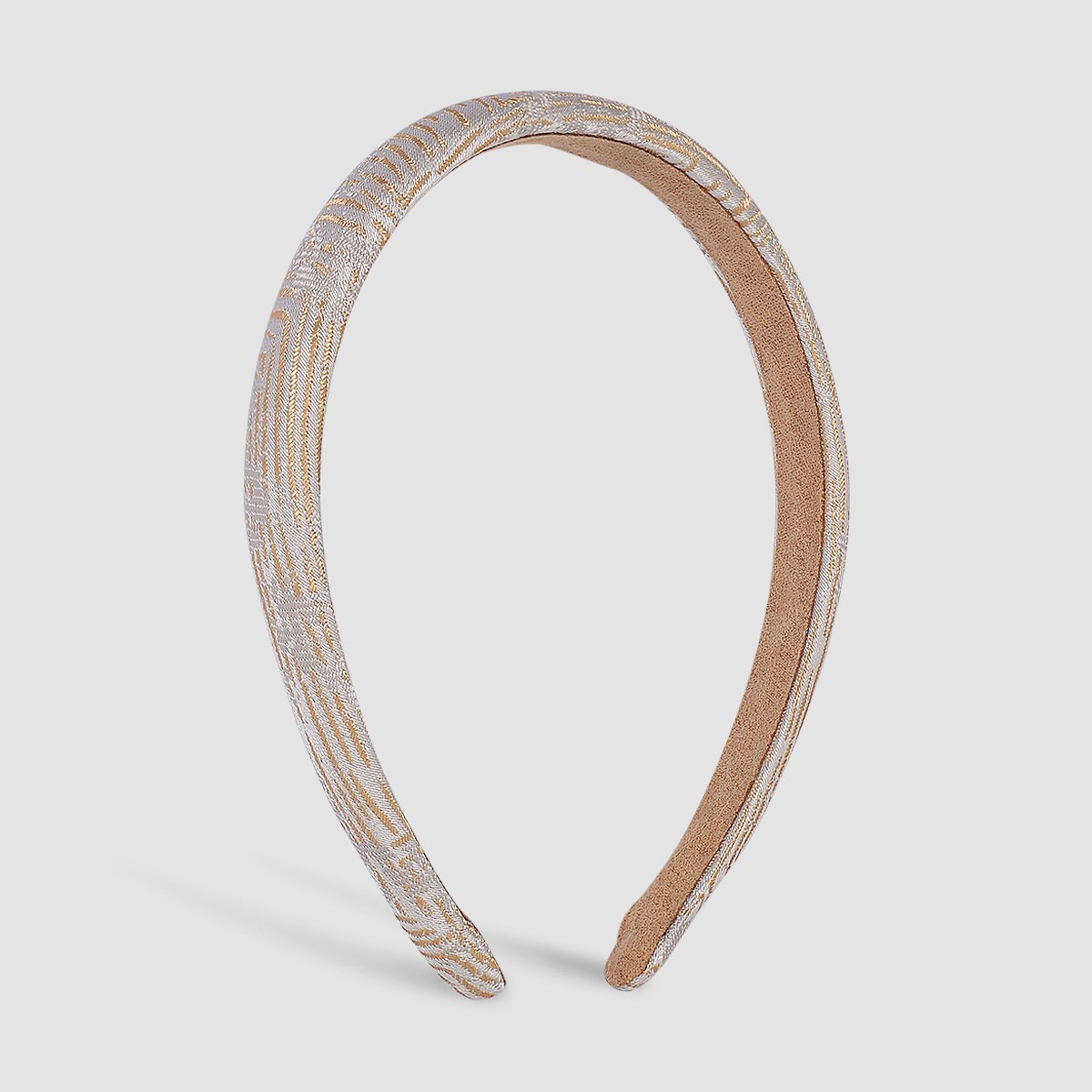 F4153TikTok simple fine edge texture fabric headband sponge sweet net red headband