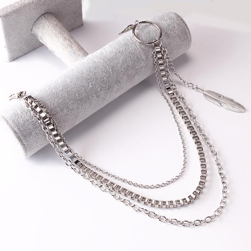 Jewelry Fashionable Pendant Waist Chain Creative Feather Hip Hop Pants Chain Female Cool Ins Pants Chain Versatile