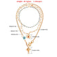 Jewelry Bohemian five-pointed star trend multi-layer devil's eye necklace female elephant trunk accessories