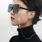 Five-pointed star imitation pearl advanced sense sunglasses chain non-slip glasses chain mask lanyard face chain female earphone chain