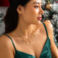 Jewelry Simple Thin Chain Metal Necklace Creative Star Tassel Pendant Christmas Necklace Female