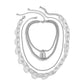 Jewelry Punk Retro Heavy Industry Metal Lock Necklace Female Hip Hop Geometric Cross Chain Necklace