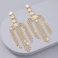 E1277 Jewelry Night Super Flash Rhinestone Earrings Exaggerated Geometric U-shaped Ladies Long Earrings