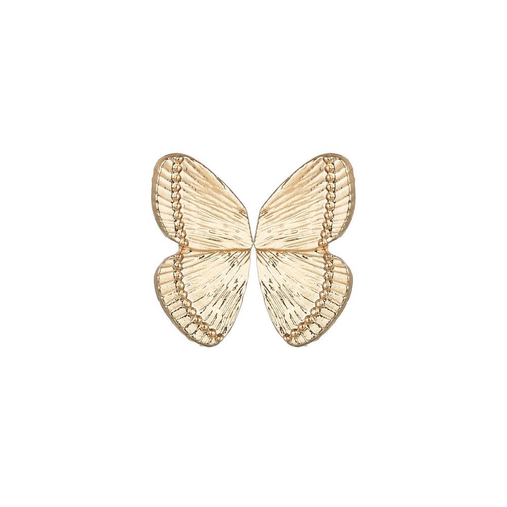 Fashion Retro Left and Right Side Butterfly Earrings Cute Simple Alloy Stud Earrings Ladies Jewelry