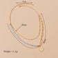 Fashion Alloy Queen Head Pendant Necklace Multilayer Imitation Pearl Necklace Accessories