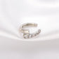 ins niche design French style hole-free ear clip fashion retro personality temperament zircon C-shaped ear bone clip