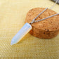 Natural stone crystal hexagonal column bullet necklace fashion creative white turquoise clavicle chain birthstone series