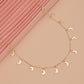 Fashion Vintage Iron Sheet Moon Pendant Necklace Clavicle Chain Necklace Ladies Accessories