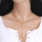 Jewelry Personality Punk Geometric Necklace Simple Padlock Pendant Necklace