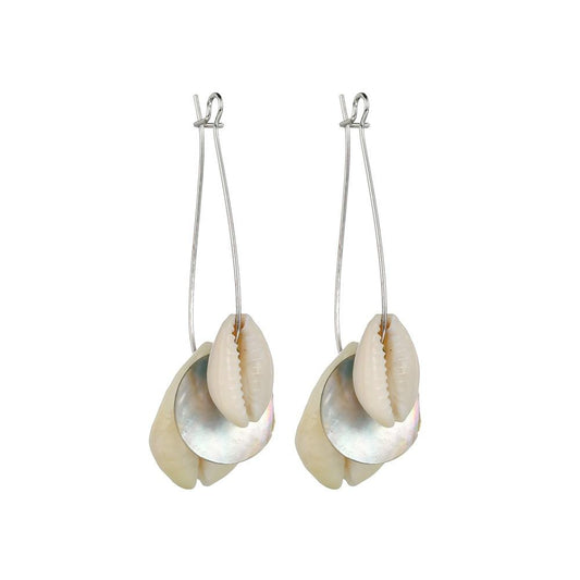 Accessories Shell Earrings Summer Fashion Travel Street Shooting Earrings Simple Jewelry