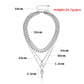 Jewelry popular key lock pendant necklace female punk retro exaggerated multi-layer necklace