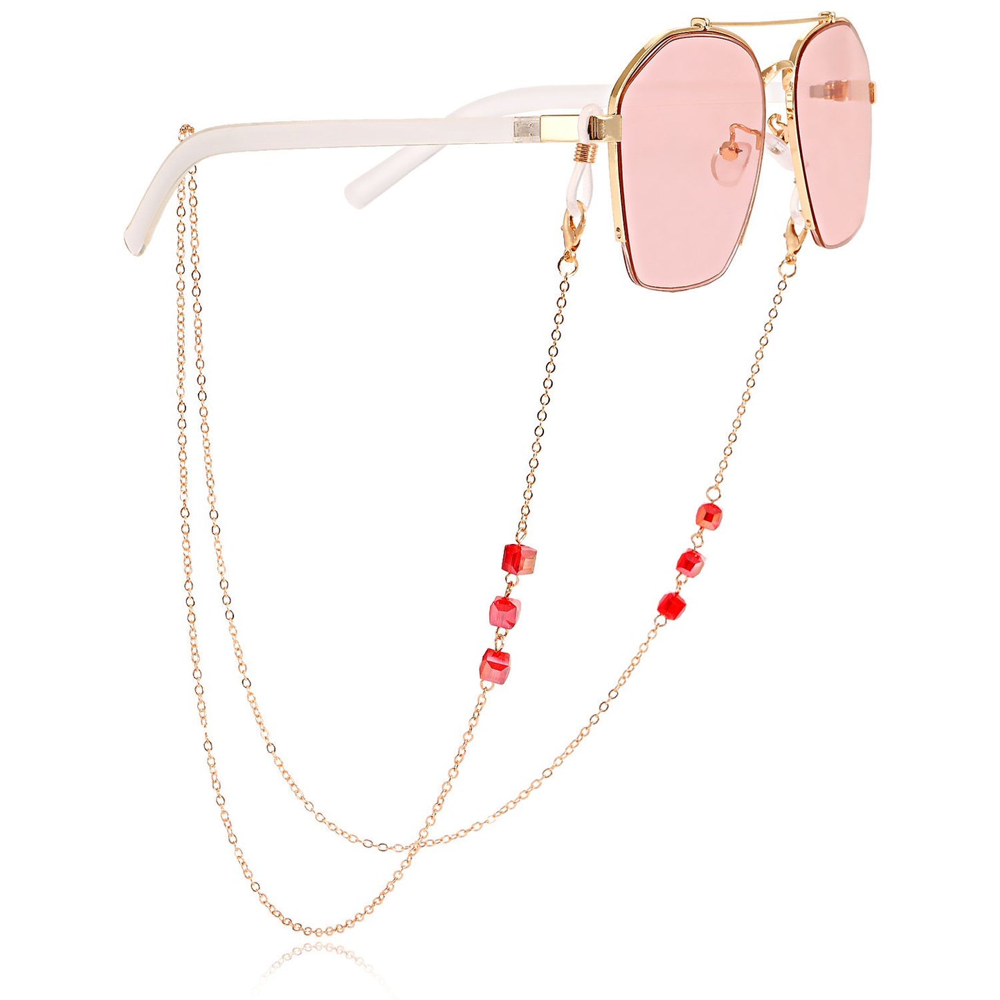 Glasses chain Mask hanging chain Fashion geometric glass glasses hanging chain Sunglasses chain