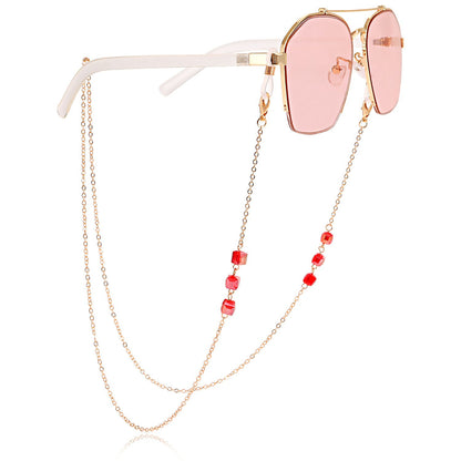 Glasses chain Mask hanging chain Fashion geometric glass glasses hanging chain Sunglasses chain