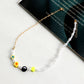 Jewelry Bohemian imitation pearl soft pottery multi-element beaded necklace baby bead necklace hot girl