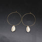 Ear jewelry exaggerated fashion natural shell earrings female personality temperament earrings