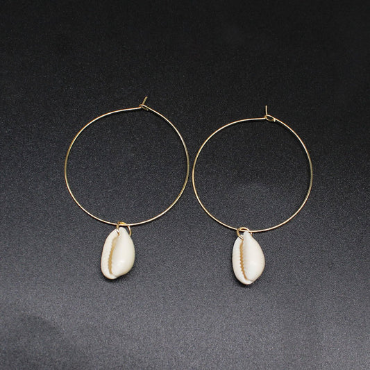 Ear jewelry exaggerated fashion natural shell earrings female personality temperament earrings