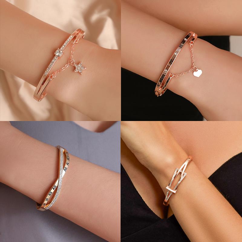 Bracelet Temperament Versatile Love Geometric Bracelet Fashion Watch Accessories Birthday Gift for Girlfriend