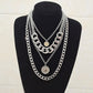 Jewelry Personality Exaggerated Chain Necklace Sweater Chain Simple Queen Pendant Multilayer Necklace Female