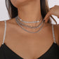 N1279 Exaggerated Thick Chain Neck Chain Claw Chain Multi-layered Vintage Necklace Hip-Hop Punk Necklace