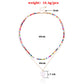 Jewelry Fashion Colorful Rice Beads Heart Shell Necklace Women's Double Layer Versatile Personality Handmade Necklace