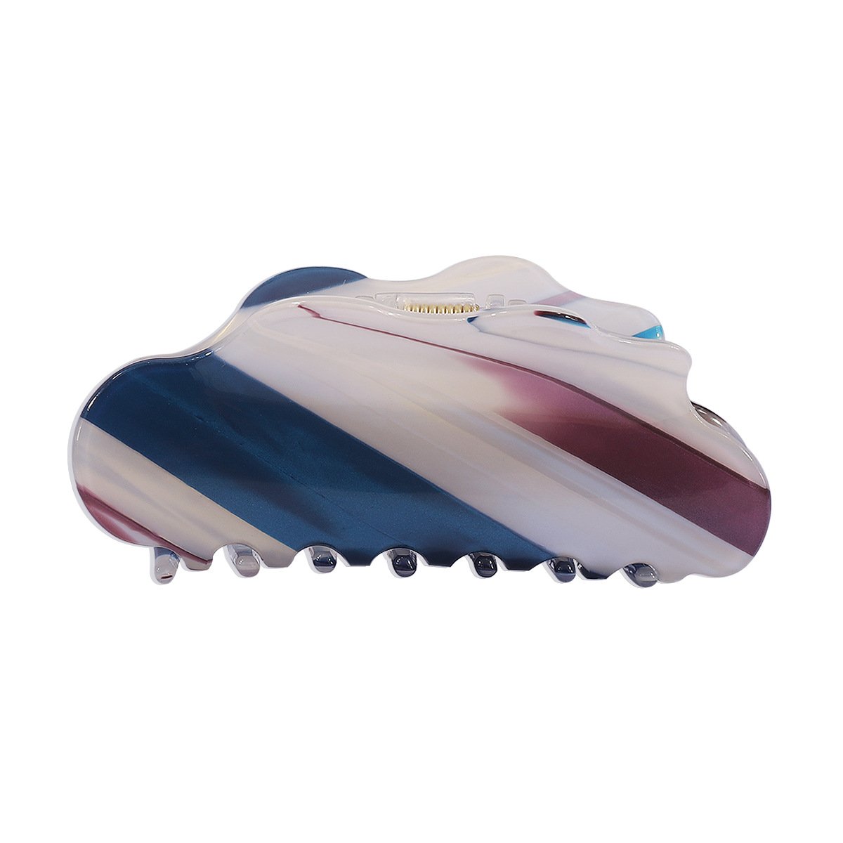 F4133 Acetic Acid Sheet Fashion Shark Clip Gradient Color Youth Fashion Dazzling Medium Size Hair Clamp Female