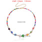 Jewelry Bohemian Fairy Color Rice Bead Glass Flower Love Freshwater Pearl Necklace Female