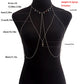 Jewelry ins drop oil love cross chest chain female accessories body chain whole body bodychain