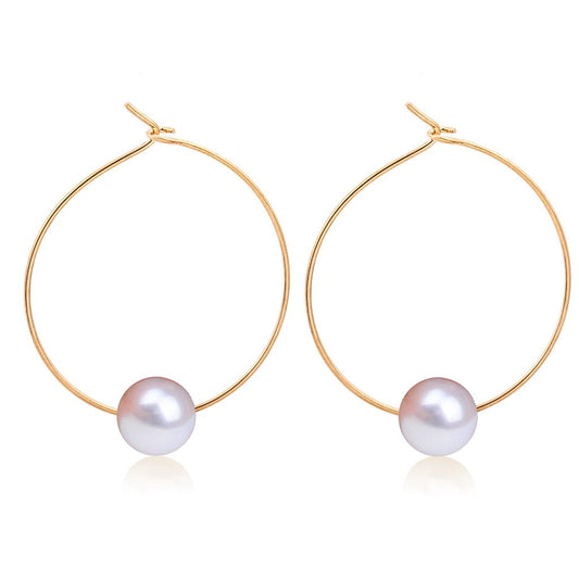 Simple Personality Fashion Design Jewelry Geometric Pearl Earrings Earrings Earrings Girls Jewelry