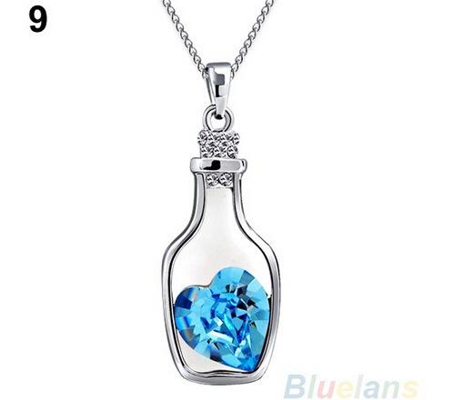 Fashion Personality Glossy Necklace Clavicle Chain Drifting Bottle Couple Jewelry