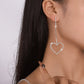 E1551 Rhinestone Tassel Love Geometric Earrings Exaggerated Long Fairy Earrings Modern Temperament Earrings