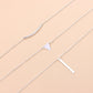 Jewelry fashion street shooting elbow triangle sequin metal strip combination necklace