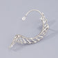 E1253 Internet celebrity ear bone clip fashion cold wing earrings geometric micro-inlaid personality earrings