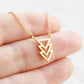 Jewelry Minimalist Geometric Armband Three Triangle Necklace Female Pendant