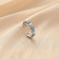 Fashion Magazine Ladies Stainless Steel Creative Design Simple Opening Small Heart Adjustable Ring
