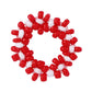 R619 fashion hand-woven rice bead ring net red small flower joint ring contrasting color cute jewelry for women
