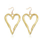 Ins personality irregular love earrings fashion simple temperament trendy metal exaggerated earrings female