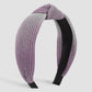 F5162 French light luxury creative tie-dye color contrast personality headband fabric knotted bright silk vertical pattern fashion headband female