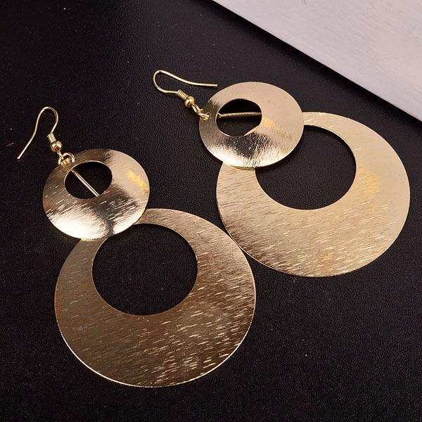 Versatile Women's Earrings Casual Multi-level Hollow Brushed Earrings Price