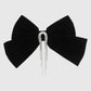 F5268 French light luxury rhinestone elegant spring clip velvet bow hair clip retro sweet back of the head horizontal clip