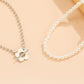 Ornament Sweet Bead Chain Small Flower Bracelet Simple Imitation Pearl Beaded Hand Decoration Set