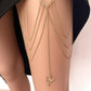 Jewelry fashion love rose pendant leg chain tassel multi-layer leg chain love body chain female